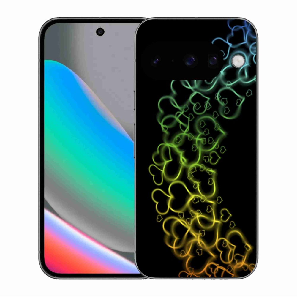 Gélový kryt mmCase na Google Pixel 10 - farebné srdiečka