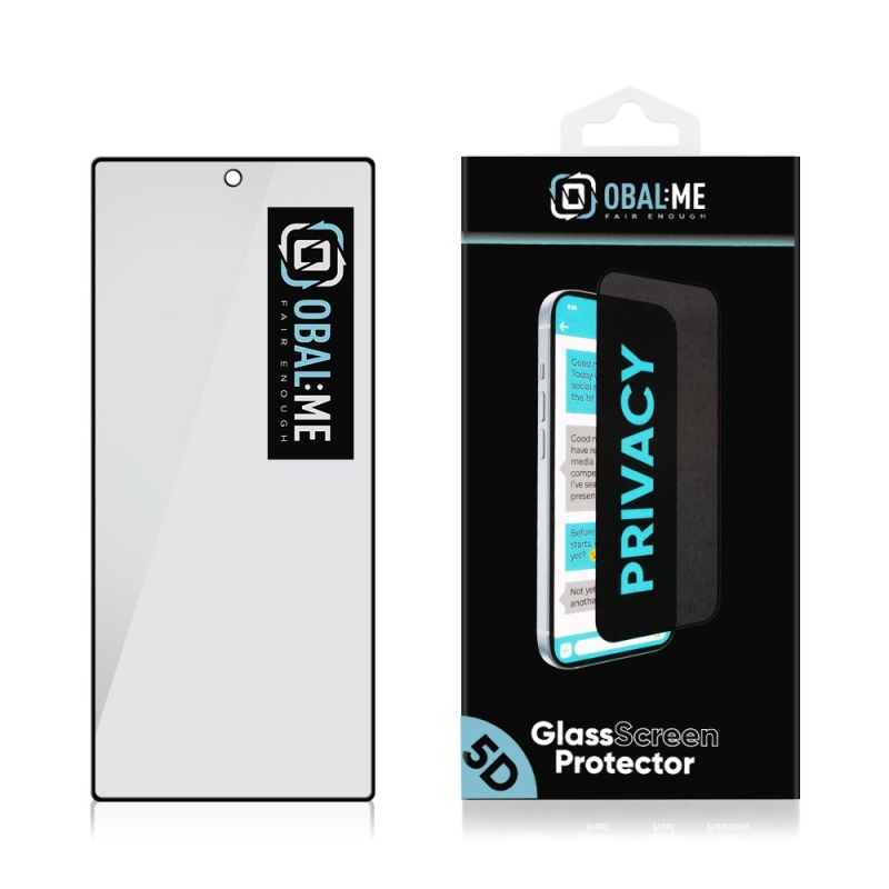 OBAL:ME Privacy 5D tvrdené sklo pre Samsung Galaxy Z Fold 8 Ultra Black