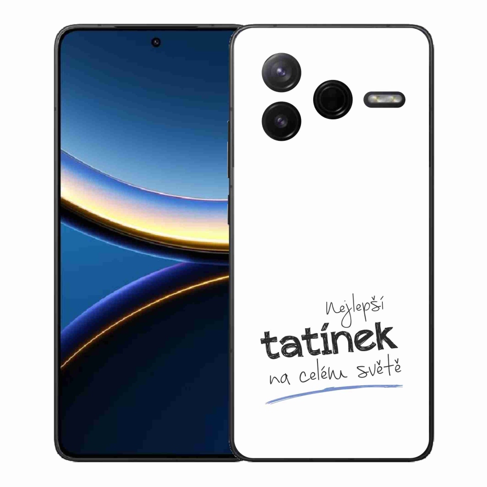 Gélový kryt mmCase na Xiaomi Poco F7 Pro - najlepší otecko 4 biele pozadie