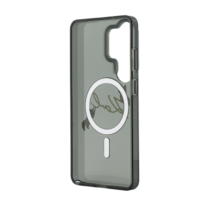 Karl Lagerfeld IML Choupette Karl Script Logo Magnetický zadný kryt pre Samsung Galaxy S26 Ultra Black