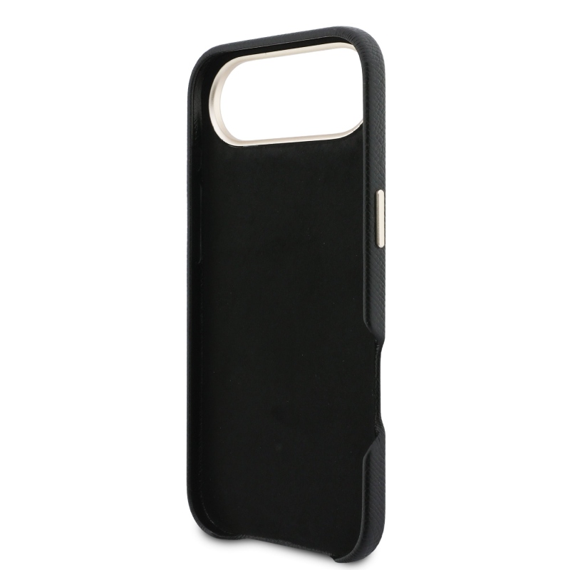Zadný kryt s logom Guess PU Resin pre iPhone Air Black