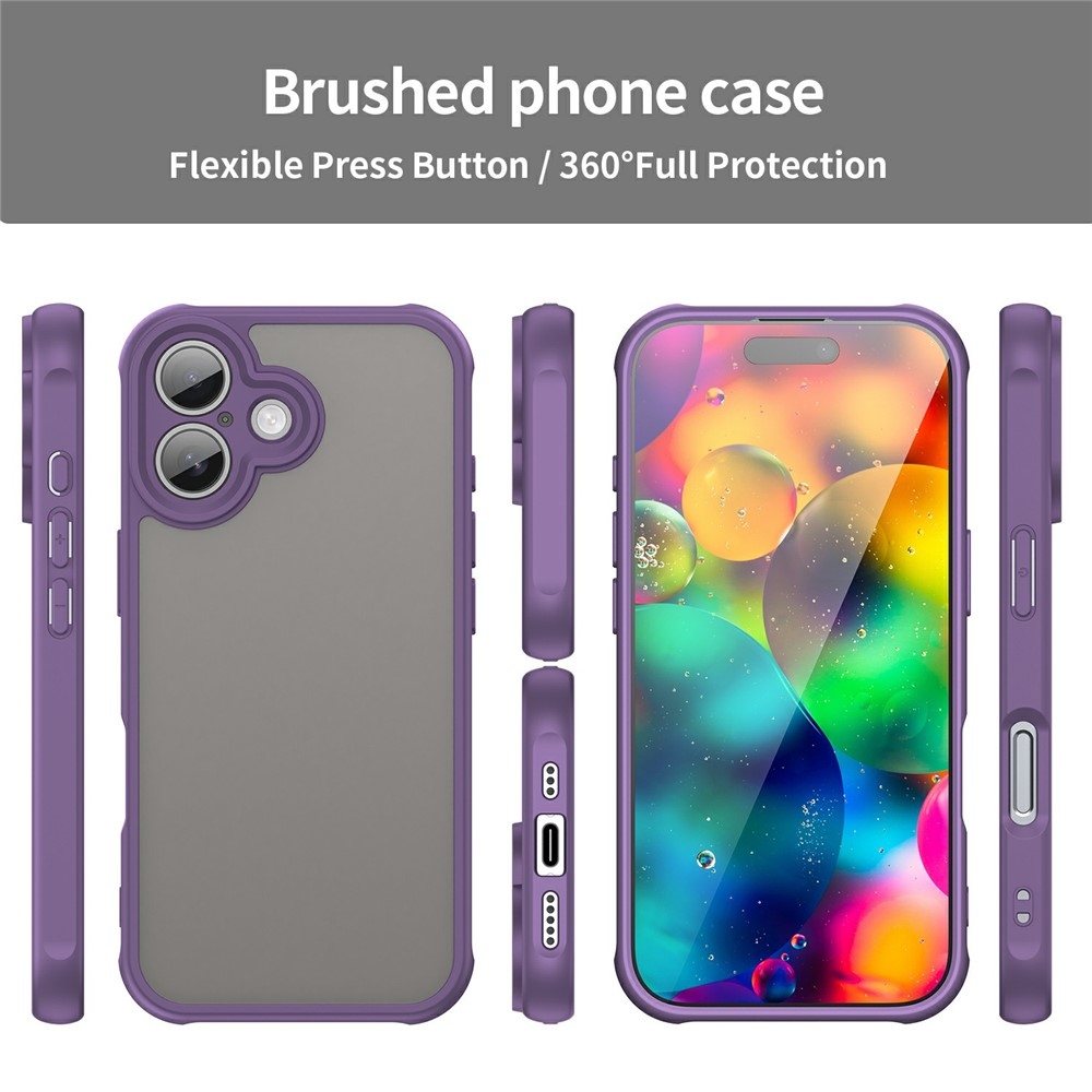Proof gélový obal s pevným chrbtom na iPhone 17 - fialový