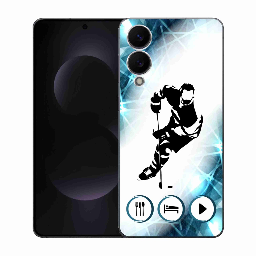 Gélový kryt mmCase na Samsung Galaxy S25 Edge - hokej 1
