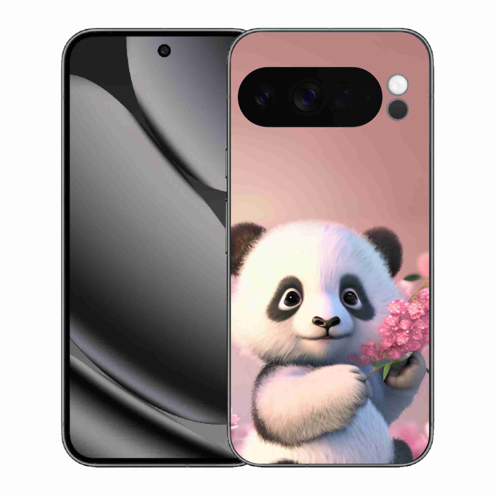 Gélový kryt mmCase na Google Pixel 10 Pro XL - roztomilá panda