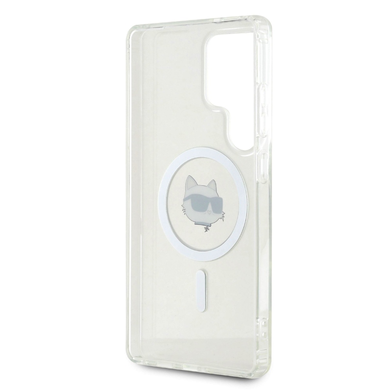 Karl Lagerfeld IML Chúpette Head MagSafe Zadný Kryt pre Samsung Galaxy S25 Ultra Transparent