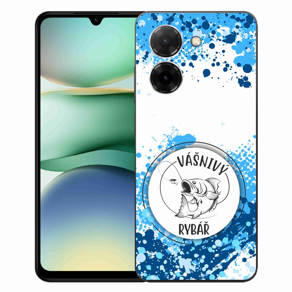 Gélový kryt mmCase na Xiaomi Redmi A5 - vášnivý rybár biele pozadie