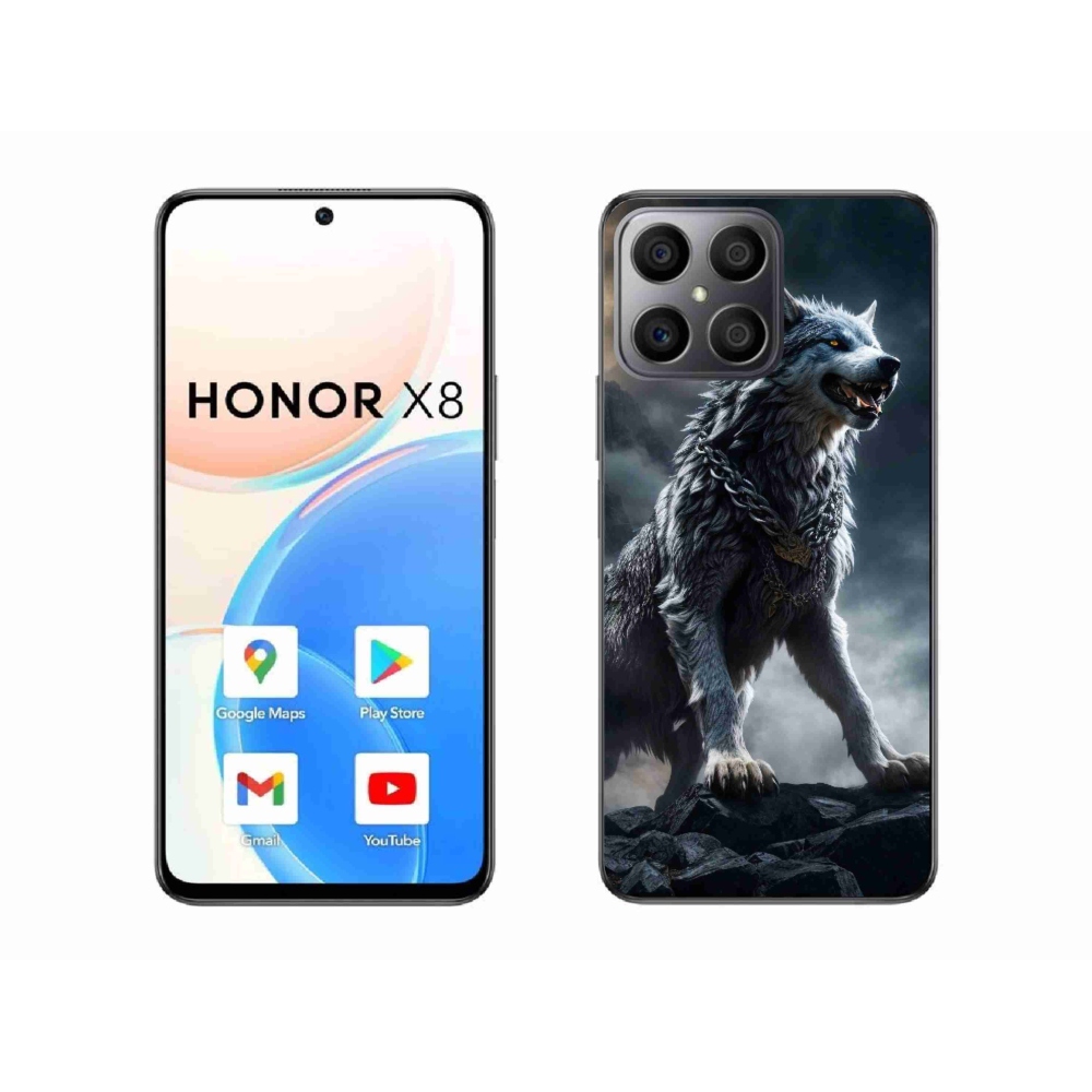 Gélový kryt mmCase na Honor X8 - vlk 1