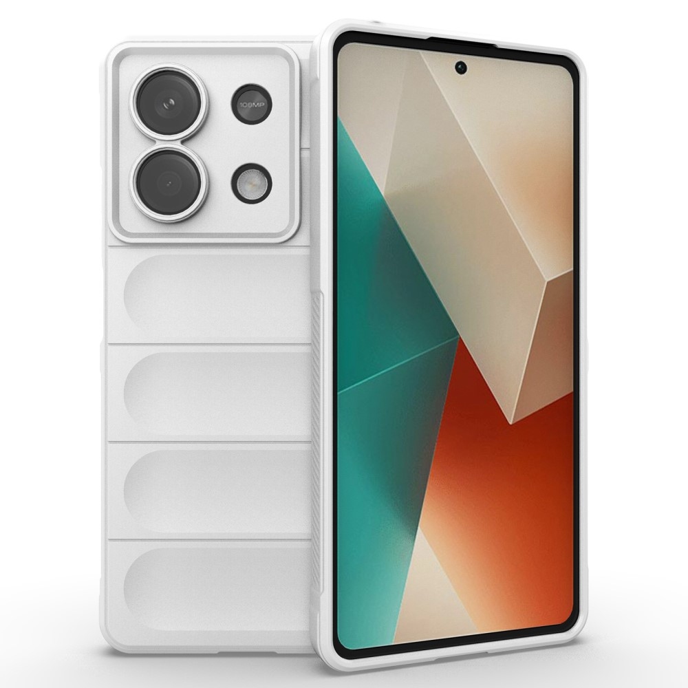 Rugg odolný gélový obal na Xiaomi Redmi Note 13 5G - biely