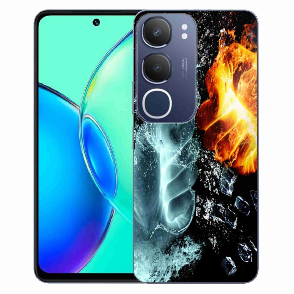 Gélový kryt mmCase na Vivo Y19s - voda a oheň