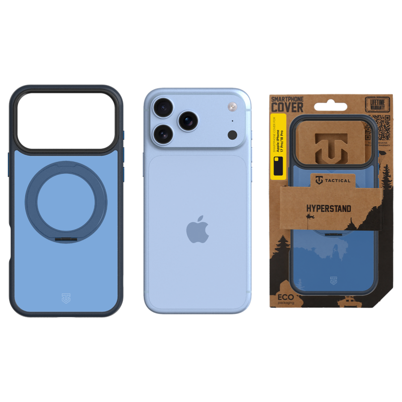 Tactical MagForce Hyperstand – puzdro pre Apple iPhone 18 Pro/17 Pro, farba Deep Blue