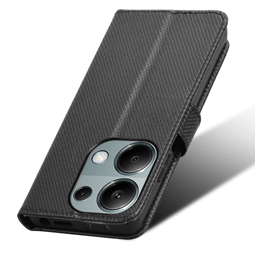 Diamond knižkové púzdro na Xiaomi Redmi Note 14S/Note 13 Pro 4G/Poco M6 Pro - čierne