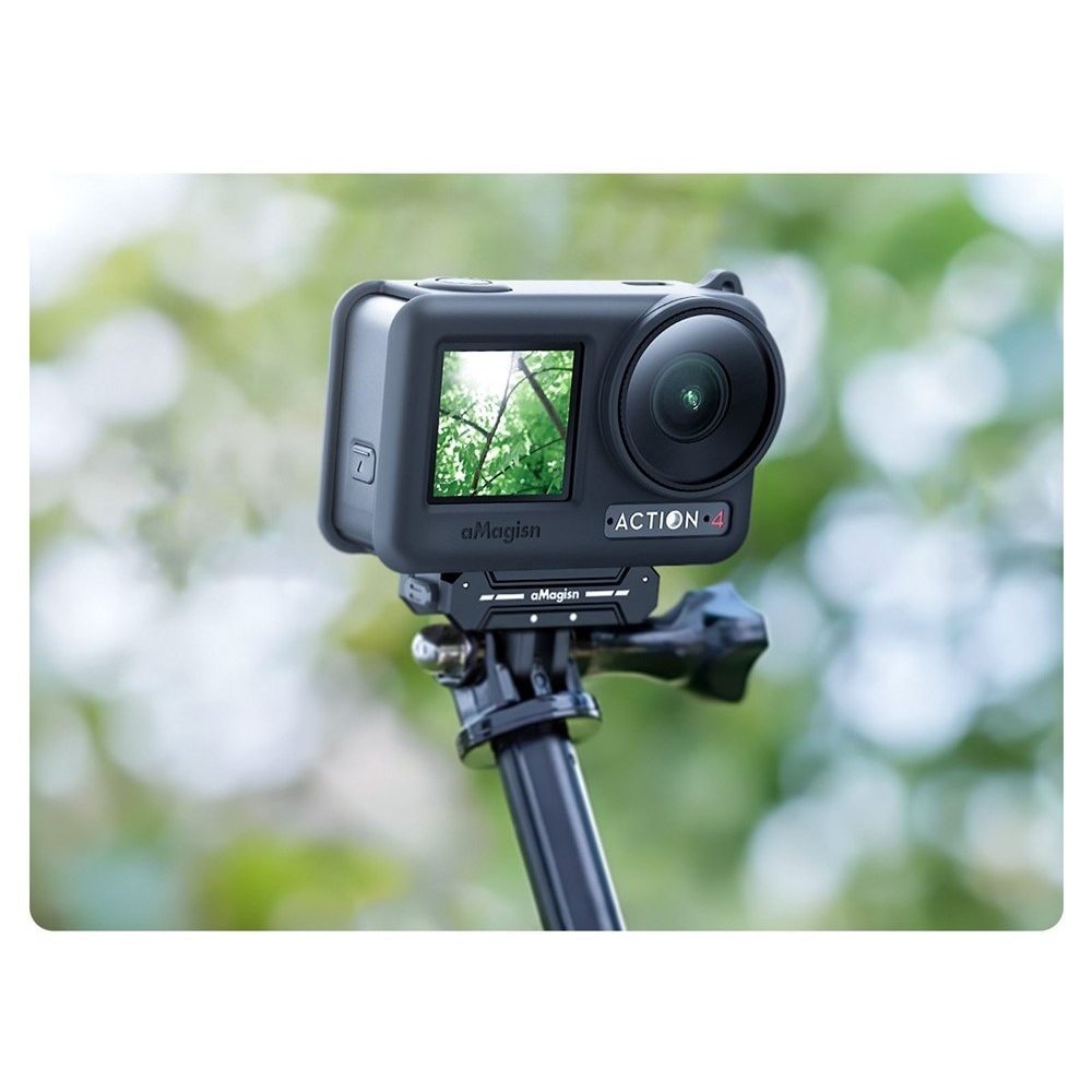AMAGISN silikónový ochranný obal pre DJI Osmo Action 4 a Action 3 - modrý