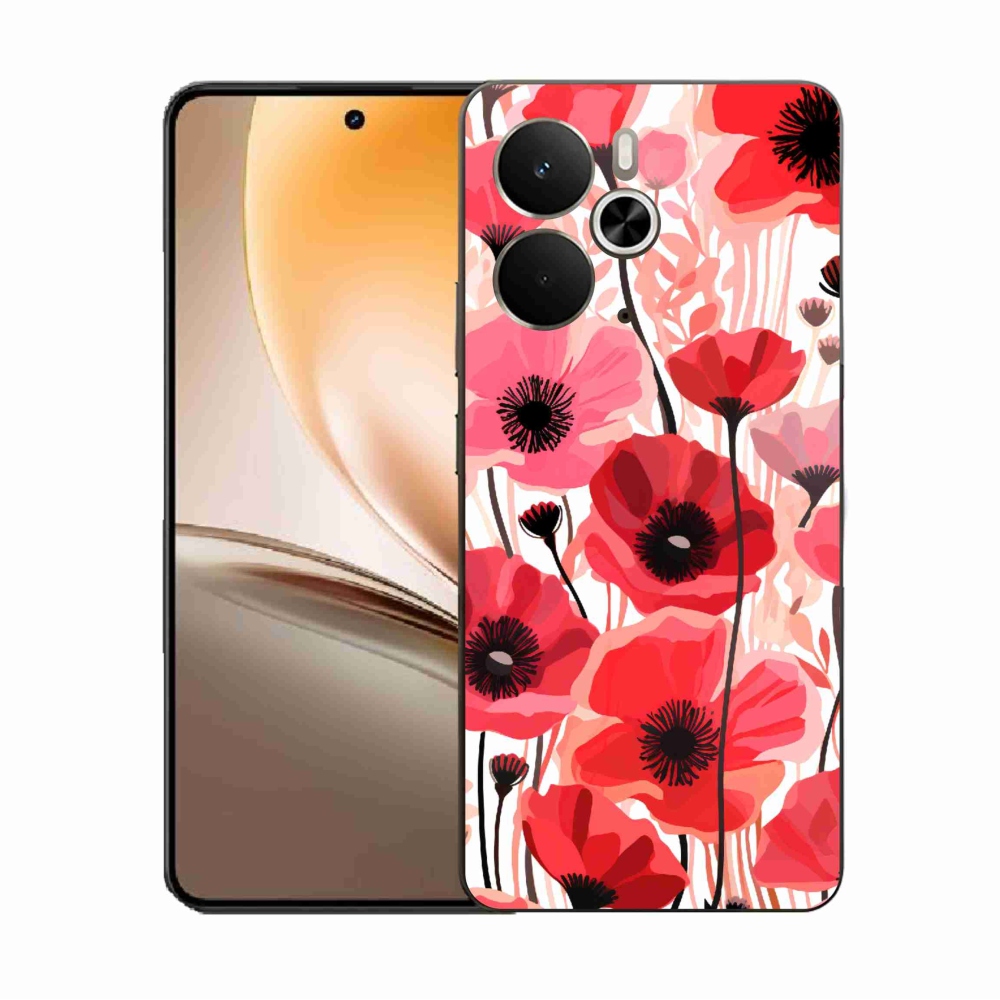 Gélový kryt mmCase na Realme 14 5G - vlčí mak 1