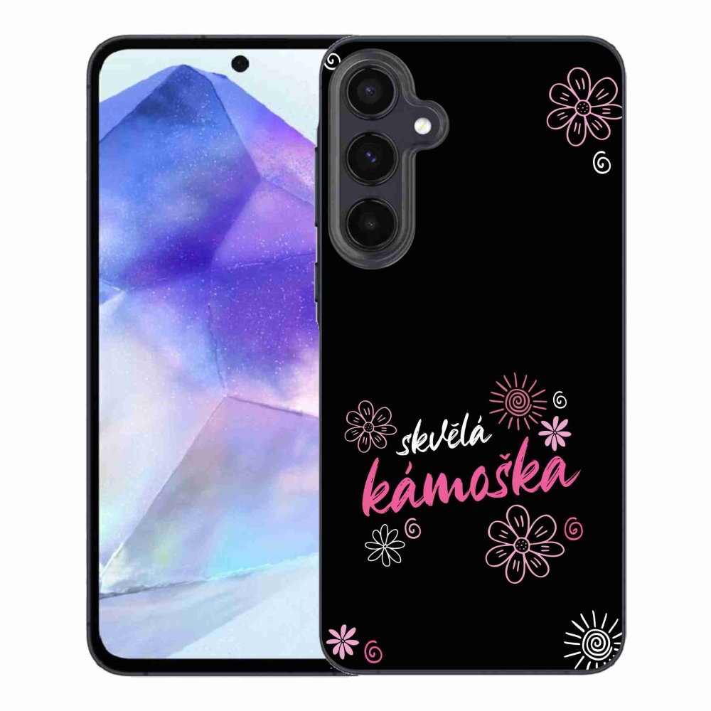 Gélový kryt mmCase na Samsung Galaxy A55 5G - skvelá kamoška čierne pozadie