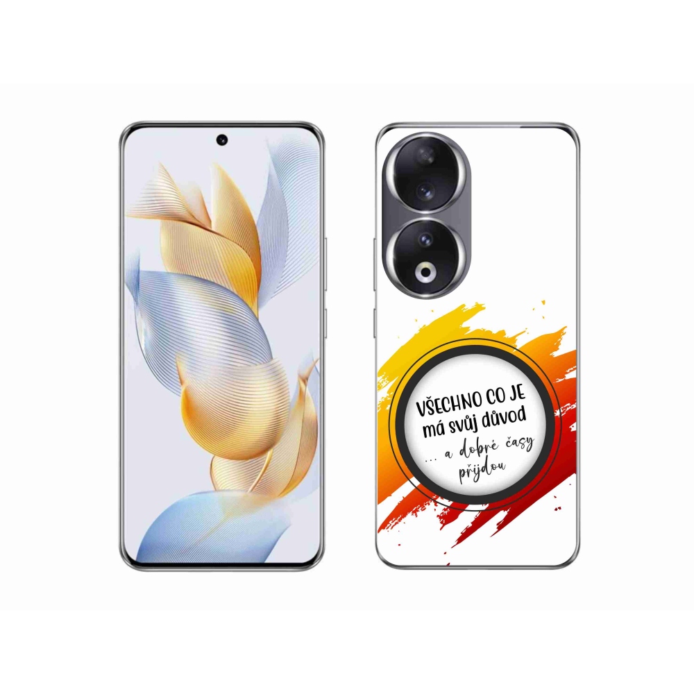 Gélový kryt mmCase na Honor 90 - citát 3 biele pozadie