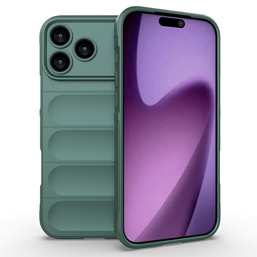 Rugg odolný gélový obal na iPhone 17 Pro - zelený