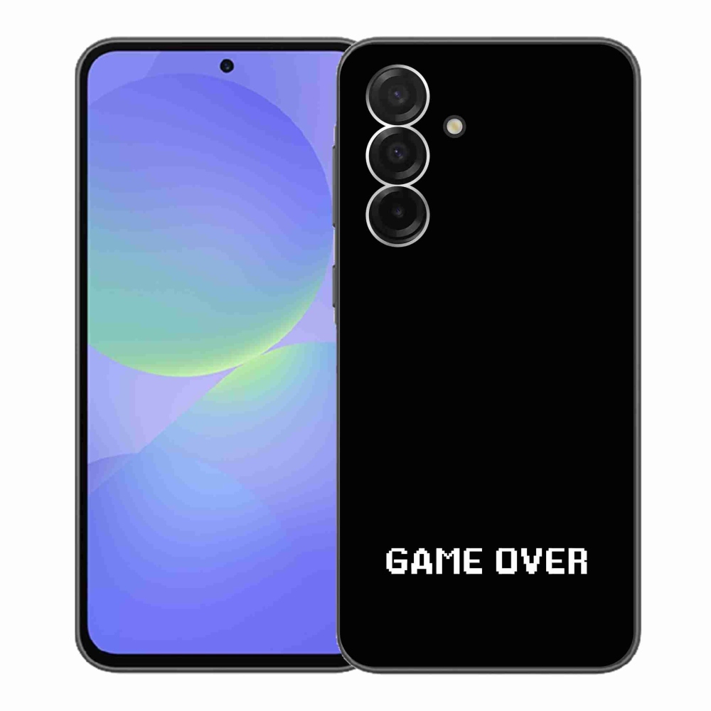 Gélový kryt mmCase na Samsung Galaxy A36 5G - game over čierne pozadie