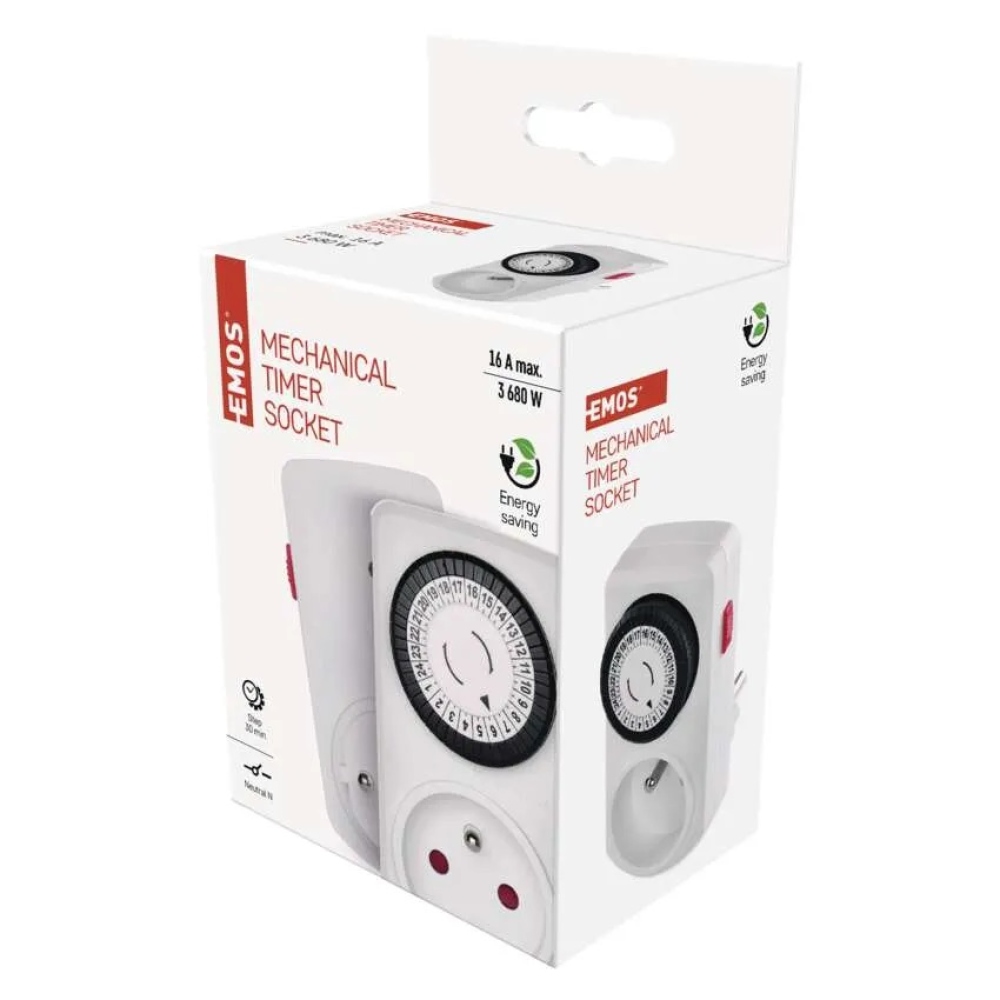 Časovač - mechanická spínacia zásuvka 15FD/3A
