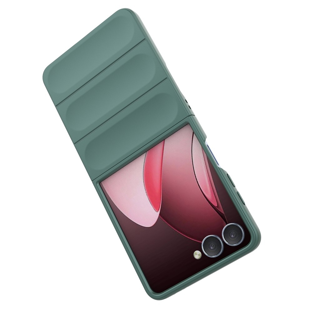 Rugg odolný gélový obal na Samsung Galaxy Flip7 5G - zelený