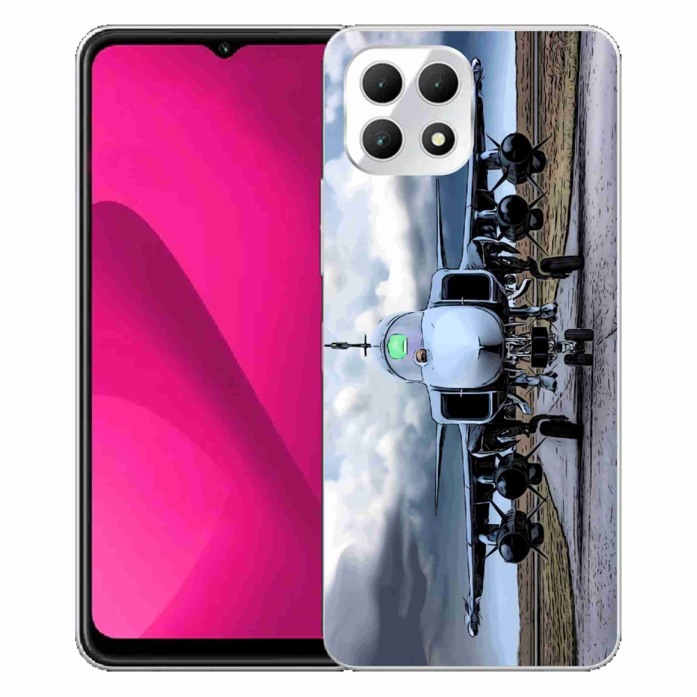 Gélový kryt mmCase na T-Mobile T Phone 2 - vojenské lietadlo