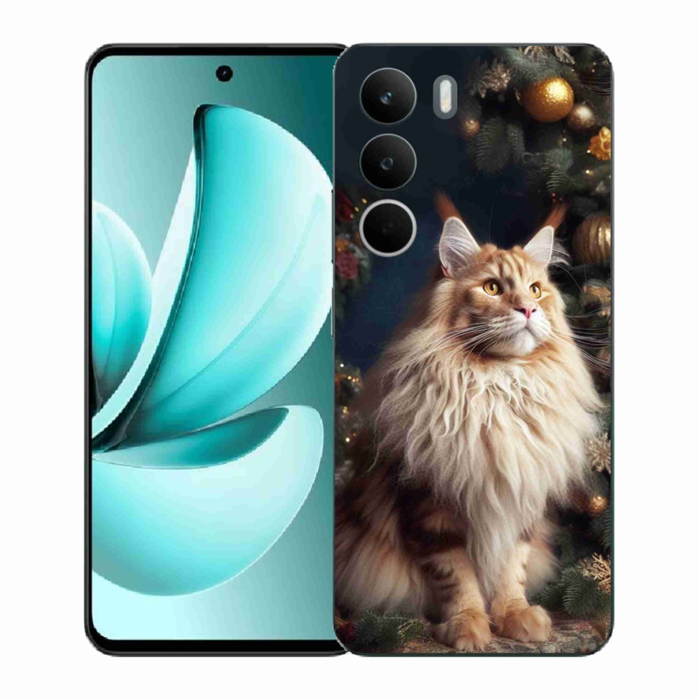 Gélový kryt mmCase na Realme C71 - mačka pri stromčeku