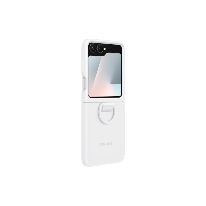 EF-PF741TWE Samsung Silikónový kryt s krúžkom pre Galaxy Z Flip 7 FE White