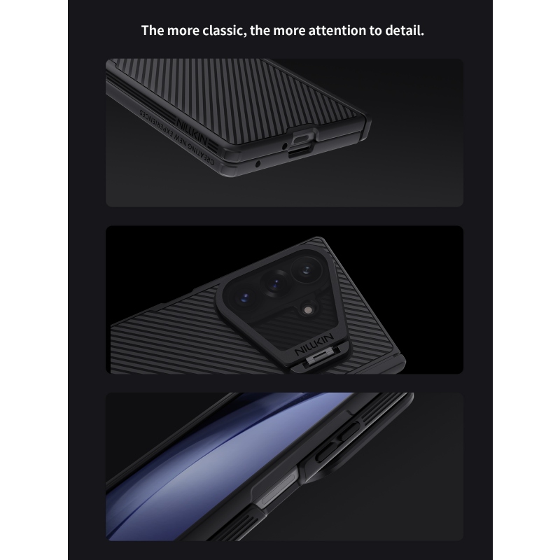 Nillkin CamShield Prop Magnetic (transparentný objektív) – zadný kryt pre Samsung Galaxy Z Fold 8 Ultra Black