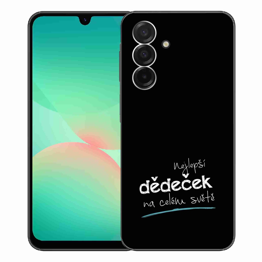 Gélový kryt mmCase na Samsung Galaxy A26 5G - najlepší starý otec 3 čierne pozadie