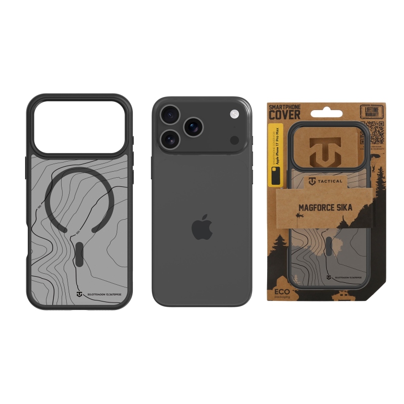 Taktický kryt MagForce Hyperstealth Sika pre iPhone 17 Pro Max Asphalt