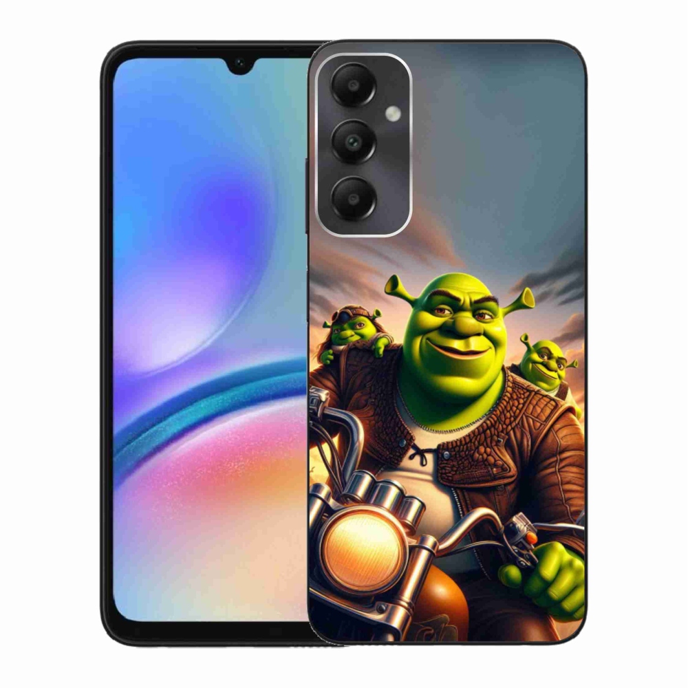 Gélový kryt mmCase na Samsung Galaxy A05s - shrek na motorke