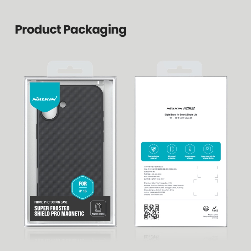 Nillkin Super Frosted PRE Magnetic Zadný Kryt pre Apple iPhone 16 Black