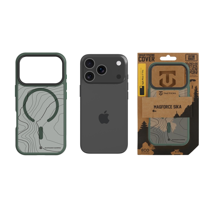 Taktický kryt MagForce Hyperstealth Sika pre iPhone 17 Pro Forest Green