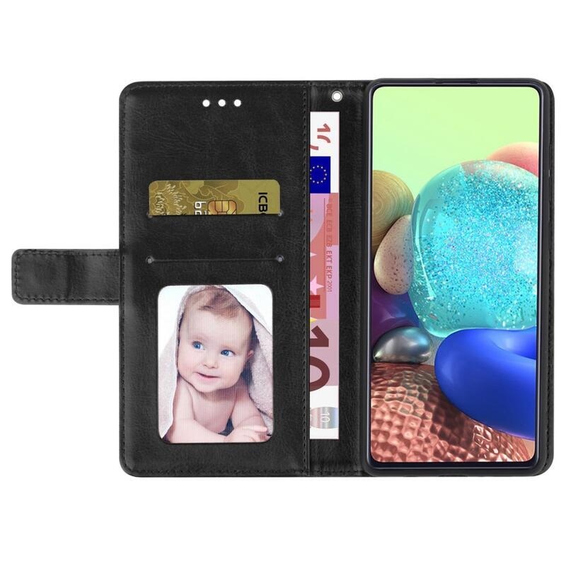 Y-Line PU kožené peňaženkové puzdro na mobil Xiaomi Poco C40 - čierne