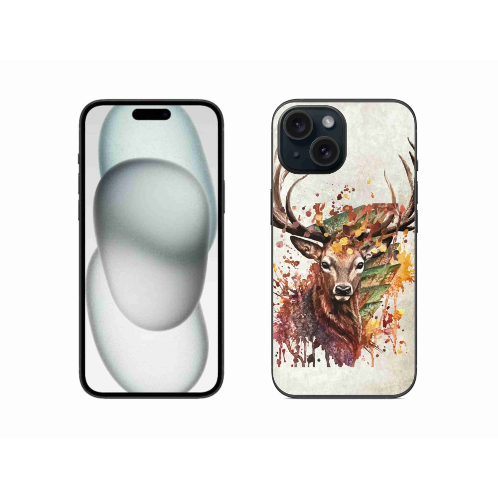 Gélový obal mmCase na iPhone 15 - jeleň 1