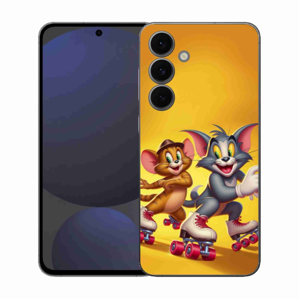 Gélový kryt mmCase na Samsung Galaxy S25 FE - Tom a Jerry