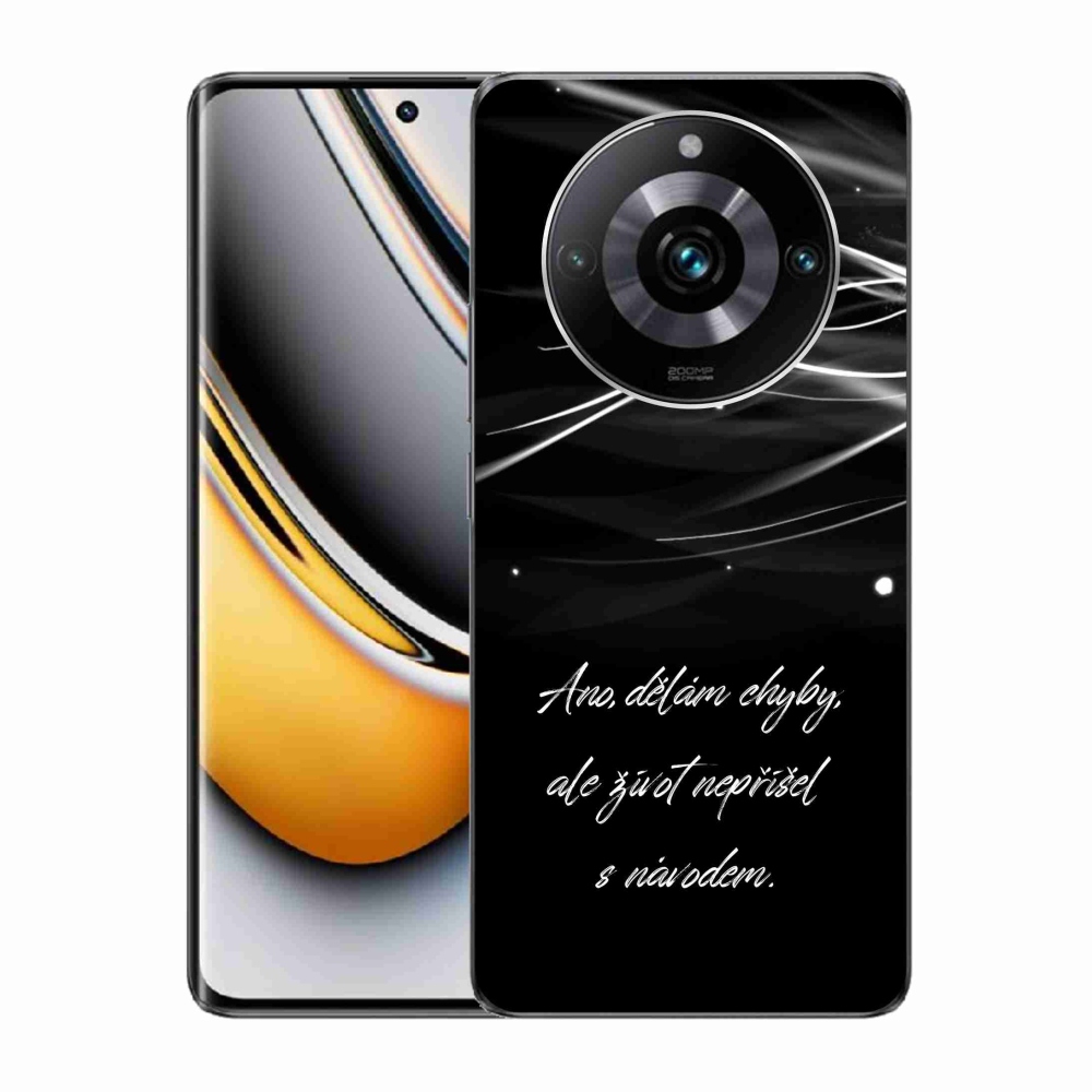 Gélový kryt mmCase na Realme 11 Pro/11 Pro+ - citát čierne pozadie