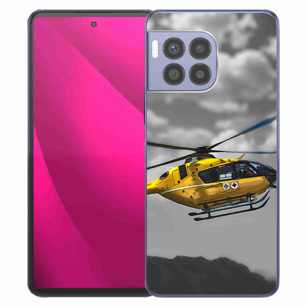 Gélový kryt mmCase na T-Mobile T Phone 2 Pro - žltá helikoptéra