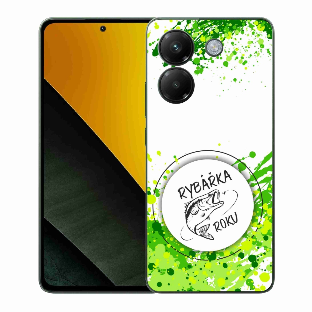 Gélový kryt mmCase na Xiaomi Poco M7 Pro 5G - rybárka roku biele pozadie