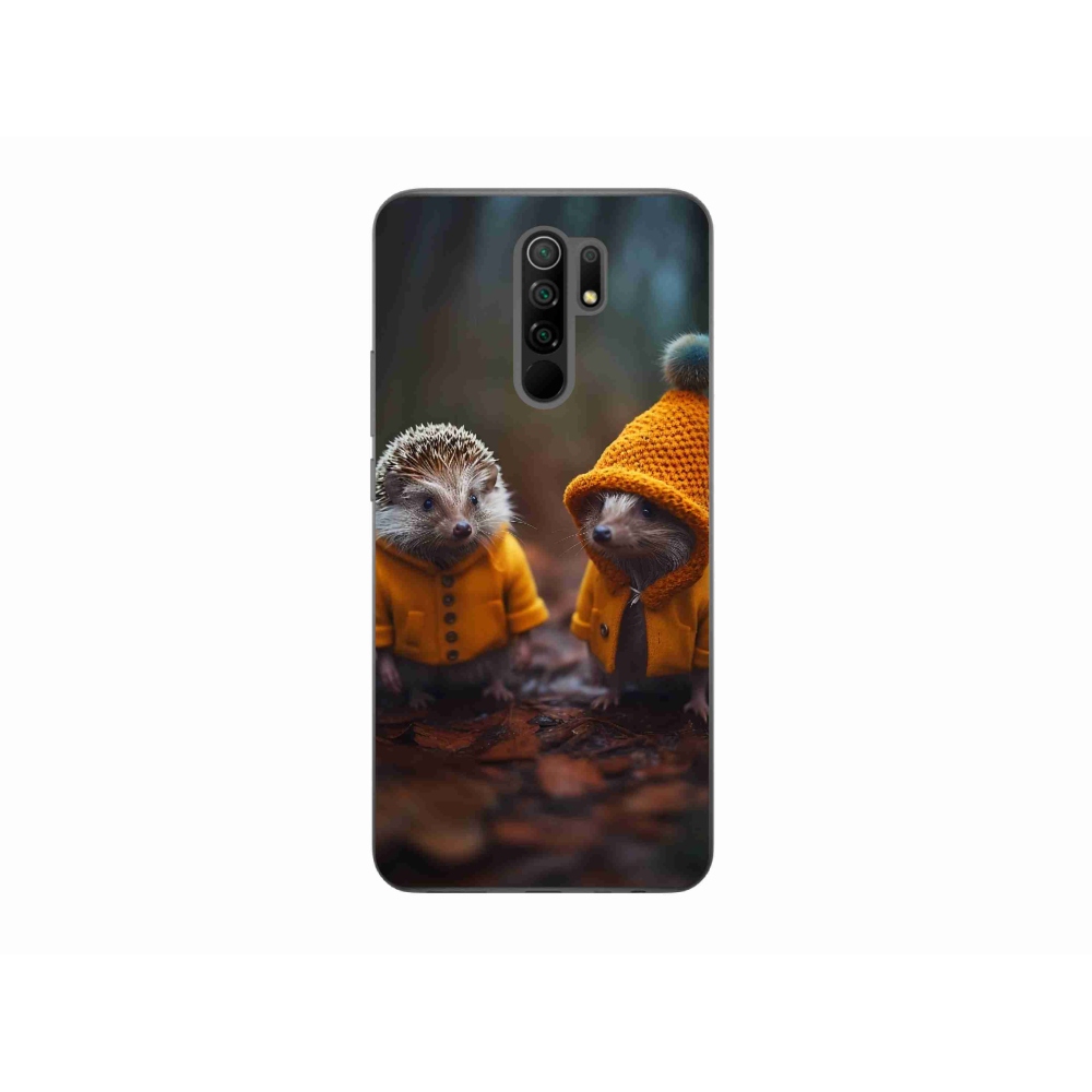 Gelový kryt mmCase na Xiaomi Redmi 9 - ježci