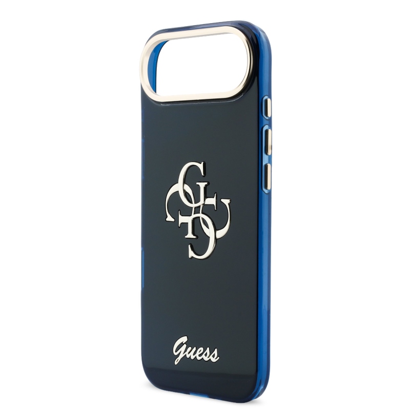 Guess IML 4G Script Metal Logo Zadný kryt pre iPhone Air Blue