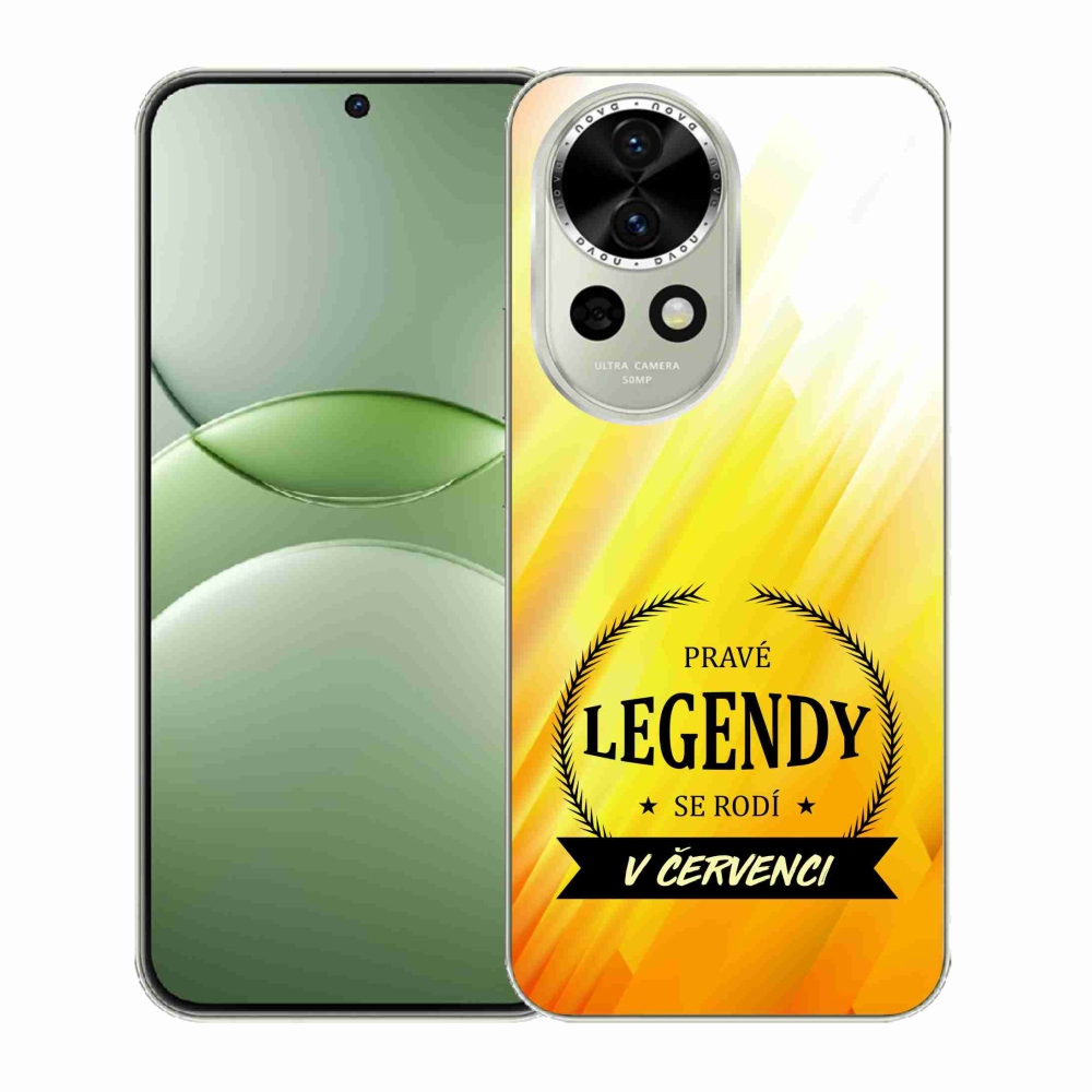Gélový kryt mmCase na Huawei Nova 13 5G - legendy v júli žlté pozadie