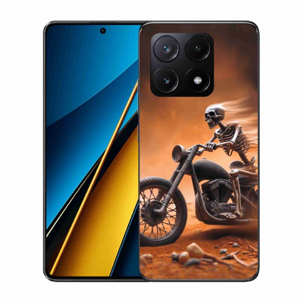 Gélový kryt mmCase na Xiaomi Poco X6 Pro 5G - kostra na motorke