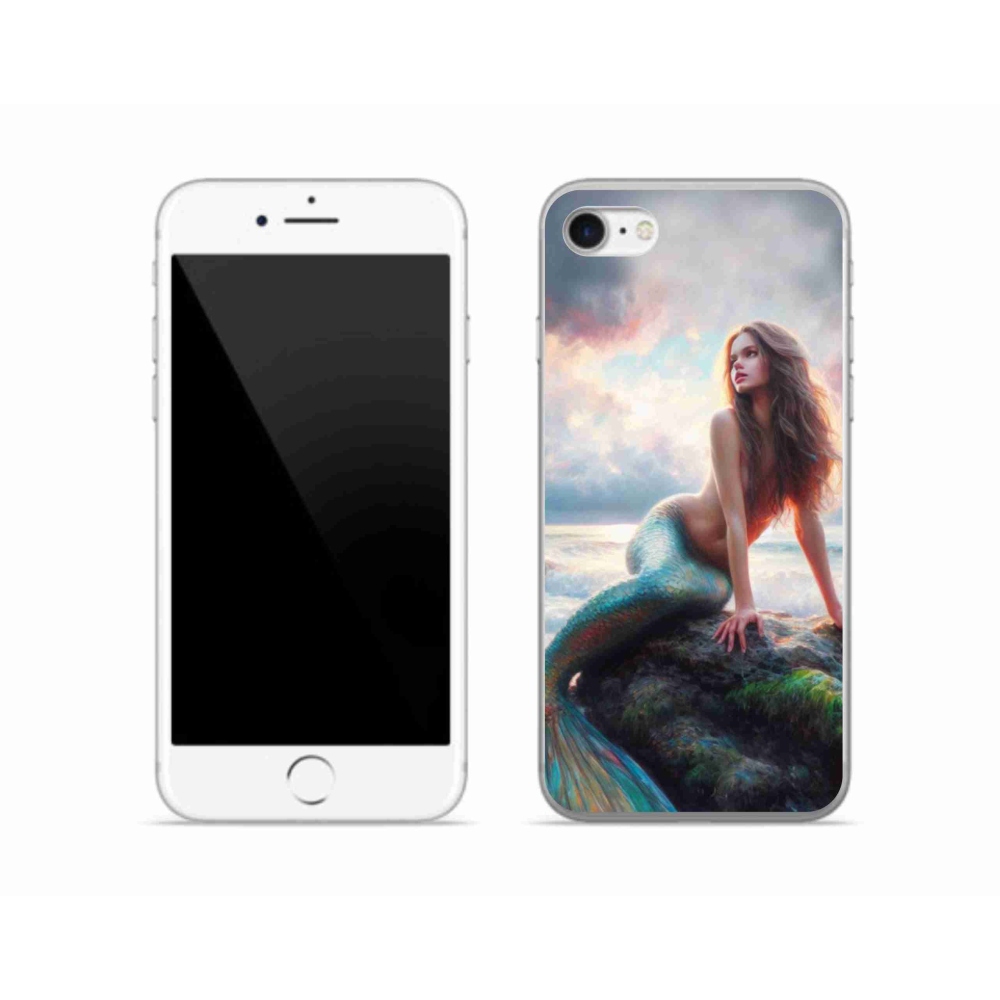 Gélový kryt mmCase na iPhone SE (2020) - morská panna