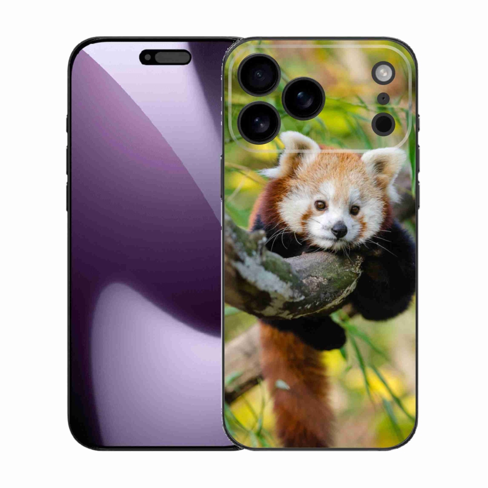 Gélový kryt mmCase na iPhone 17 Pro Max - panda červená