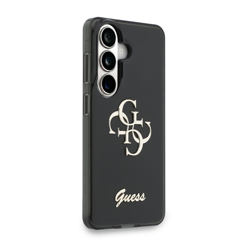 Guess IML 4G Script Metal Logo Zadný kryt pre Samsung Galaxy 26 Black