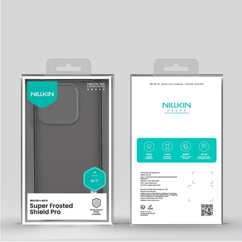 Nillkin Super Frosted PRO Zadný kryt pre Xiaomi 17 Transparent Black