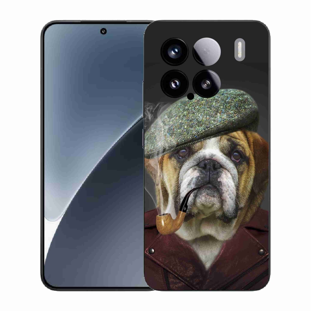 Gélový kryt mmCase na Xiaomi 15 - pes s fajkou