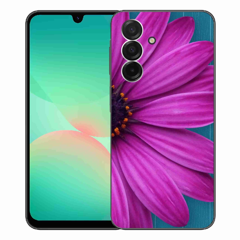 Gélový kryt mmCase na Samsung Galaxy A26 5G - fialová margaréta