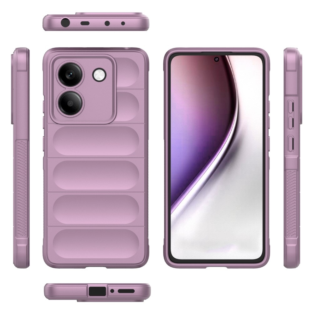 Rugg odolný gélový obal na Xiaomi Poco M7 Pro 5G - svetlofialový