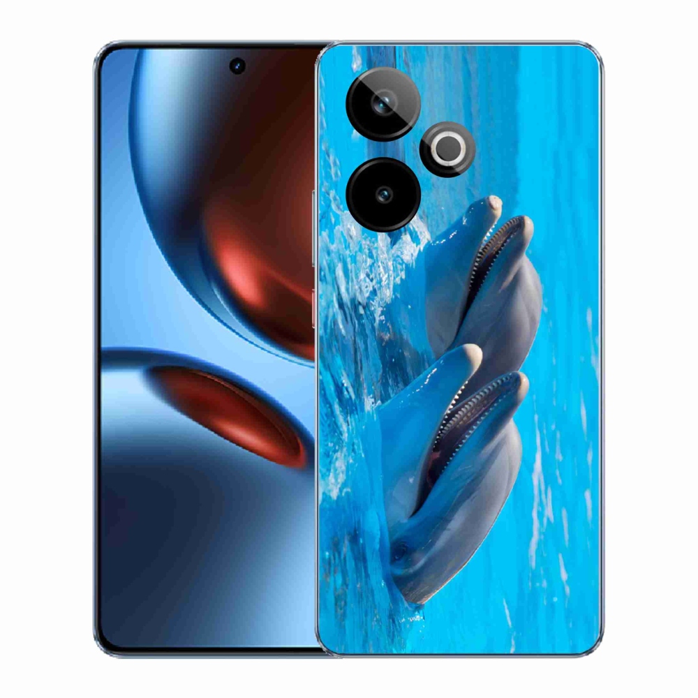 Gélový kryt mmCase na Realme GT 7 5G/GT 7T 5G - delfíny
